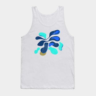 Sea waves ocean abstract blue Tank Top